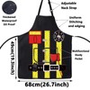 WZMPA Firefighter Cooking Apron Firefighter Chef Gift Fireman Red Line