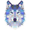 Wolf Modern Art Design Vinyl Sticker - Car Window Bumper