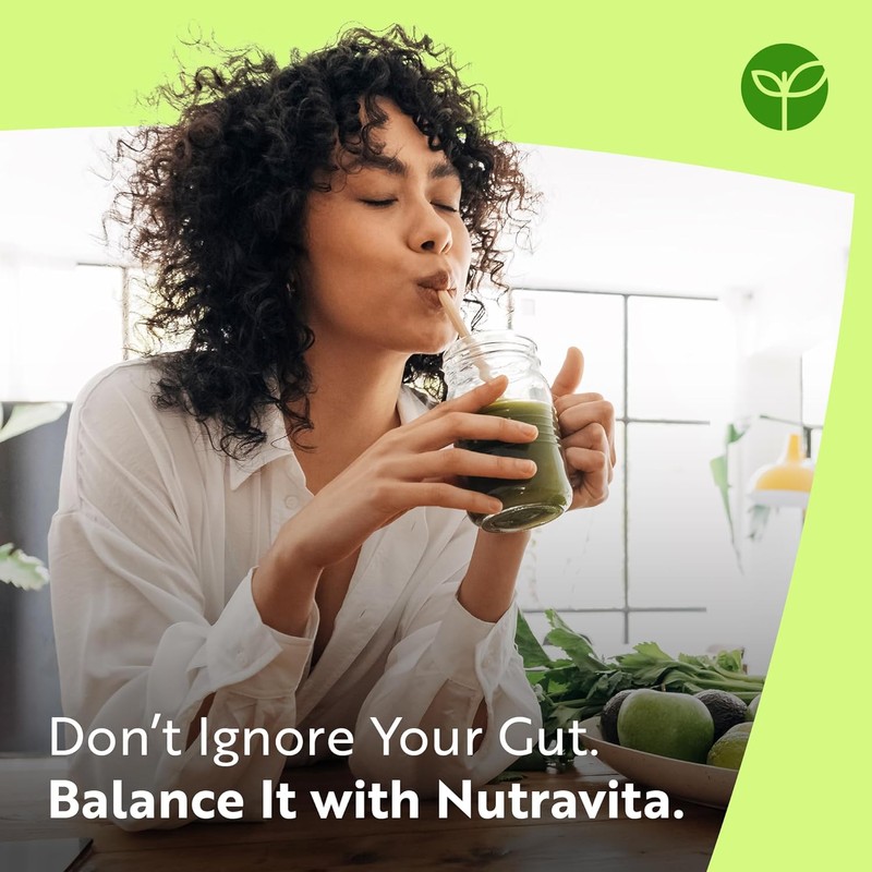 Nutravita 60 Billion CFU Probiotic Cultures | Vegan-Friendly Gut Health