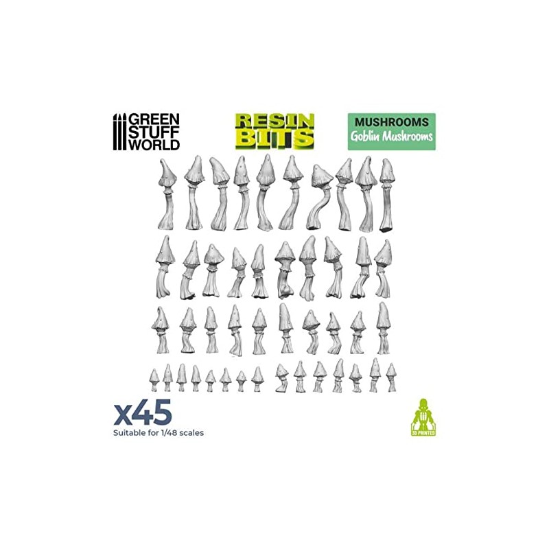 Green staff world GSWD-11620 Diorama Accessories 3D Printed Set Goblin