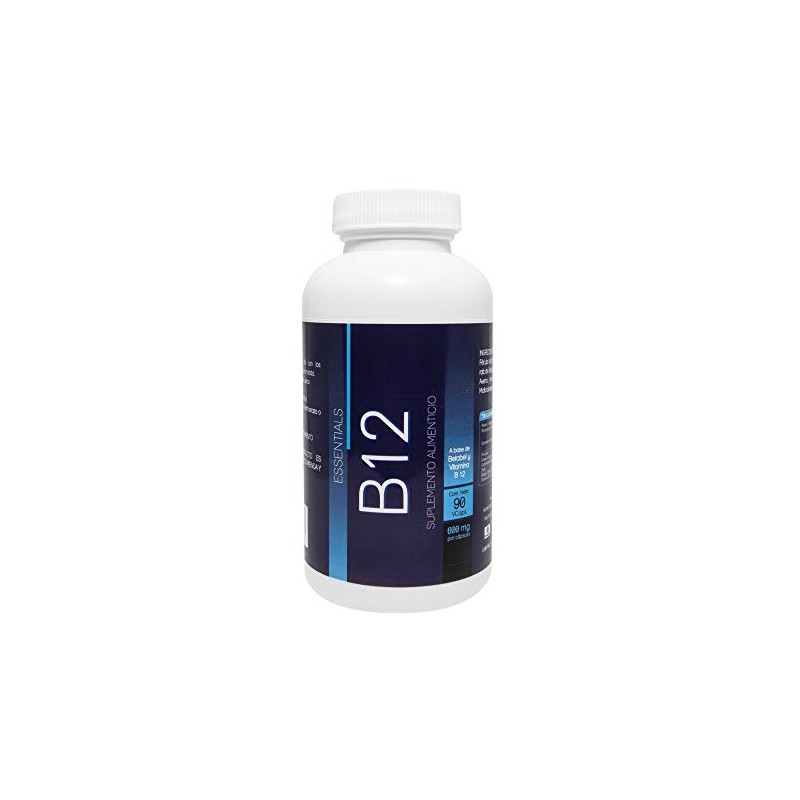Nls Essentials Vitamina B12 Cápsulas Vegetales Esencial Veganos Salud Bienestar