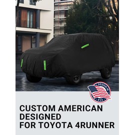 Proadsy 2024 Upgrade Car Cover Compatible with 4Runner 2010-2024 Windproof All Weather Waterproof Sun Rain UV Dust Snow Protection Outdoor Covers