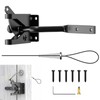 Linkidea Long Self Locking Gate Gravity Latch, Carbon Steel Spring