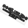 Car Front Radio Stereo Button Repair Stickers Decals Waterproof Car