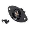 Oval Guitar Jack Plate Metal Inset 1/4 Inch Oval Pickup