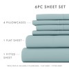 LINENS & HUTCH Sheet Set 6-Piece Microfiber Pastel Ultra Soft