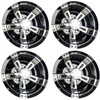 Dr.Acces Golf Cart 10" Wheel Covers Hub Caps W/Chrome Spokes