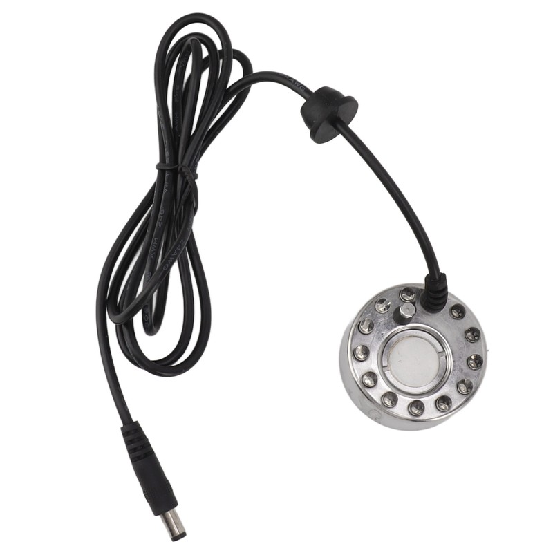 Color 12 LED Mist Maker Fogger Water Fountain Pond Fog
