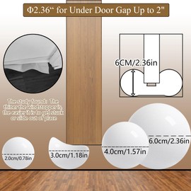 JUJIBL Under Door Draft Stopper 36 inch for Huge Gap up to 2 inch Draft Blocker for Bottom of Door 32-39 inch Seal Insulator Noise Stopper Weather Stripping Breeze Blocker