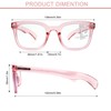 HIYANJN Progressive Multifocal Reading Glasses for Women Metal Rectangular Frame