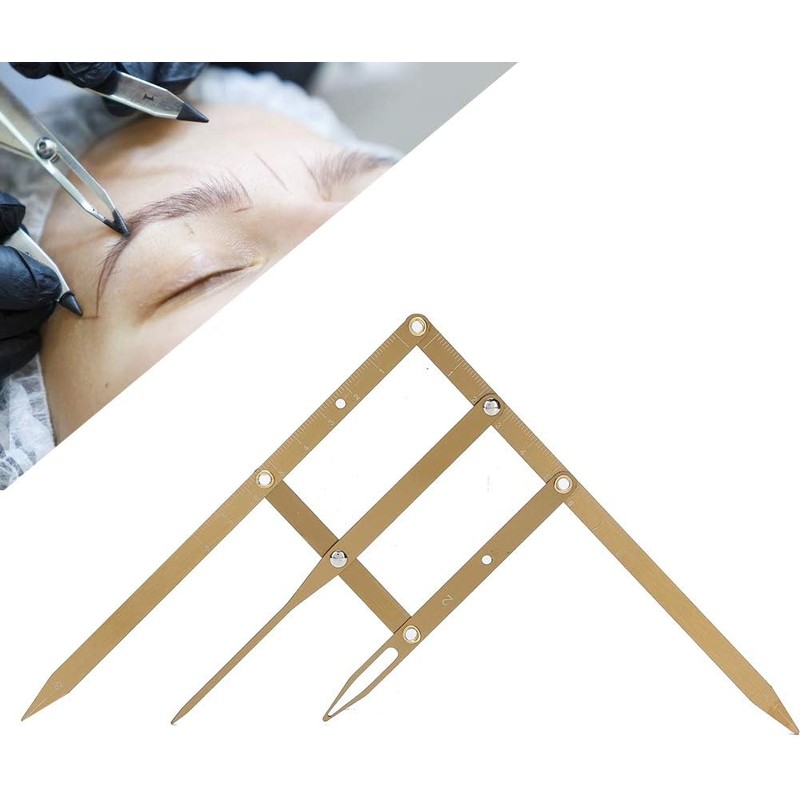 Regla de cejas Microblading Tatuaje Regla de cejas Medición de