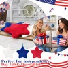 Breling 6 Pcs Patriotic Star Hanging Hand Towels 4th of