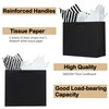 Offizon 12 Pcs Black Gift Bags, Paper Bags with Mixed