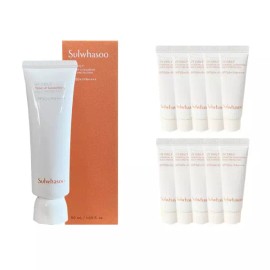 Sulwhasoo 설화수 NEW 상백 톤업 선크림 50ml + 상백 톤업 선크림 10mlx10개 Sulwhasoo NEW Snowise Tone-up Sun Cream 50ml + Snowise Tone-up Sun Cream 10ml x 10