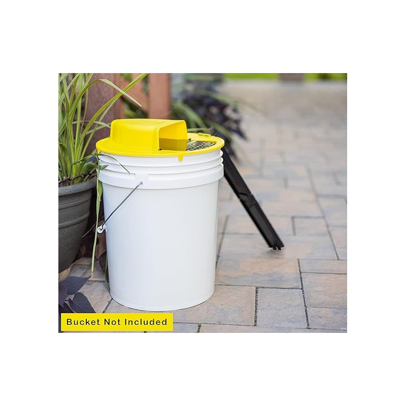 Automatic Bucket Lid Mouse Trap 2-Pack, Auto-Reset Rat Traps for