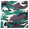 Solid 100% Cotton Unisex Bandana - 4 Pack (Camouflage)