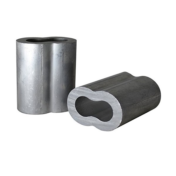 Aluminum Swage Sleeves for 5/16" Diameter Cable, 100 pcs