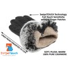 CANDOR AND CLASS Women's Touchscreen Cashmere Lined Leather Gloves, Gift