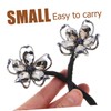 SAFIGLE Rhinestone Flower Hair Clip Bun Maker Versatile Hairstyle Shaper
