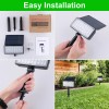 T-SUN 2Pack Solar 36-LED RGB Color Changing Spotlight Outdoor Garden