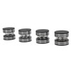 4PCS Spring Speaker Spikes Sound Dampening Feet for HiFi Amplifier/Speaker/Turntable/PlayerBlack