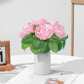 LatinaFlorista DIY Luxury Forever Flowers: 300Pcs Satin Petals with Elegant Gold Edging. Easy to Assemble into Stunning, Shimmery Roses for Weddings & Special Events(300 Baby Pink)