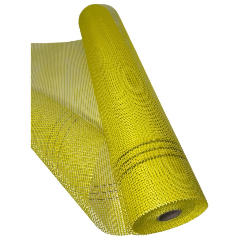 50 m² ETICS Reinforcement Fabric Fibreglass Fabric 165 g/m² Yellow