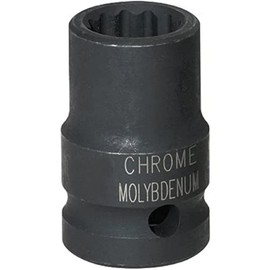 KS Tools 515.0963 3/8 Inch 12-Point Impact Socket, Short, 13 mm