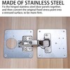 Stainless Steel Hinge Repair Plates, Set of 4, with 32
