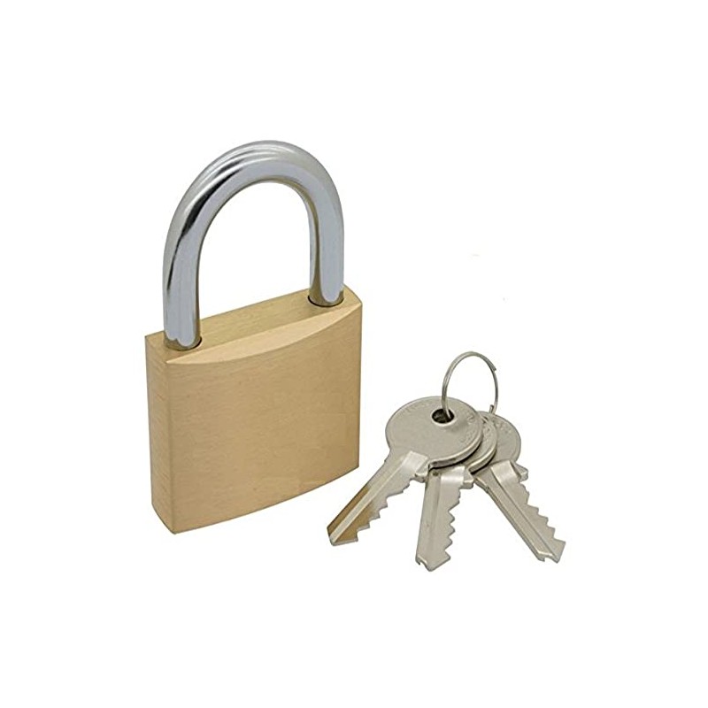 Merriway BH03903 (2 Pcs) Solid Brass Keyed Alike Padlock, Solid