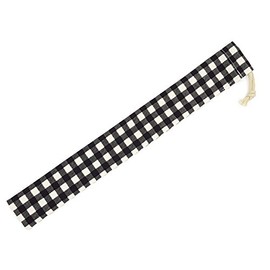 Measuring Stick in Black X Gingham Check Pattern 30 cm Measuring Stick for Boys Girls Handmade Made in Japan