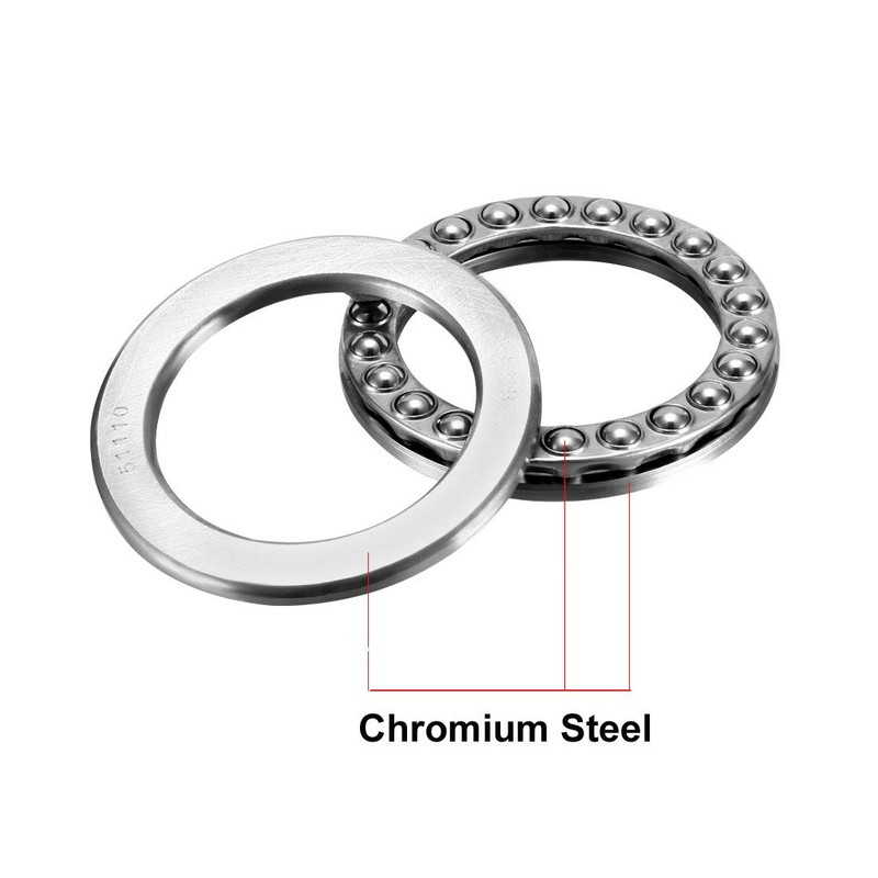 sourcing map 2 Pieces 51110 Axial Ball Bearings 50 mm
