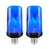 Bitrue LED Flame Light Bulbs, 4 Modes Blue Flame Effect