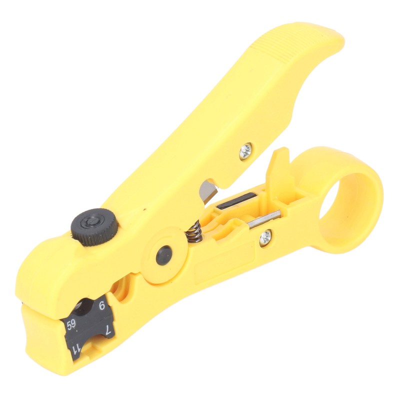 Coax Crimper Tool Kit for Cable Compression with Stripping Tool