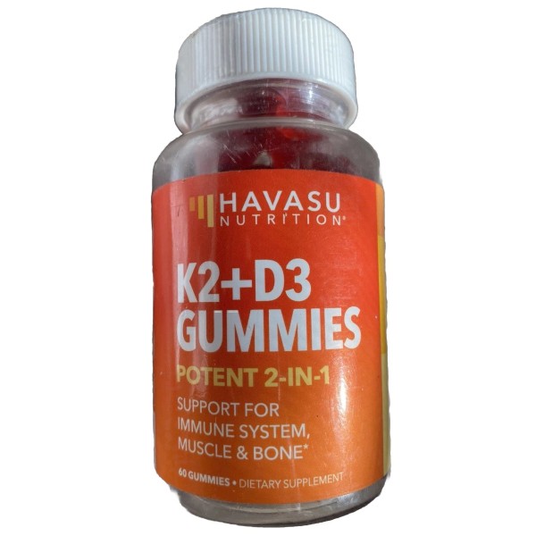 Unbranded Havasu Nutrition K2 + D3 Gummies Immune Muscle Bone