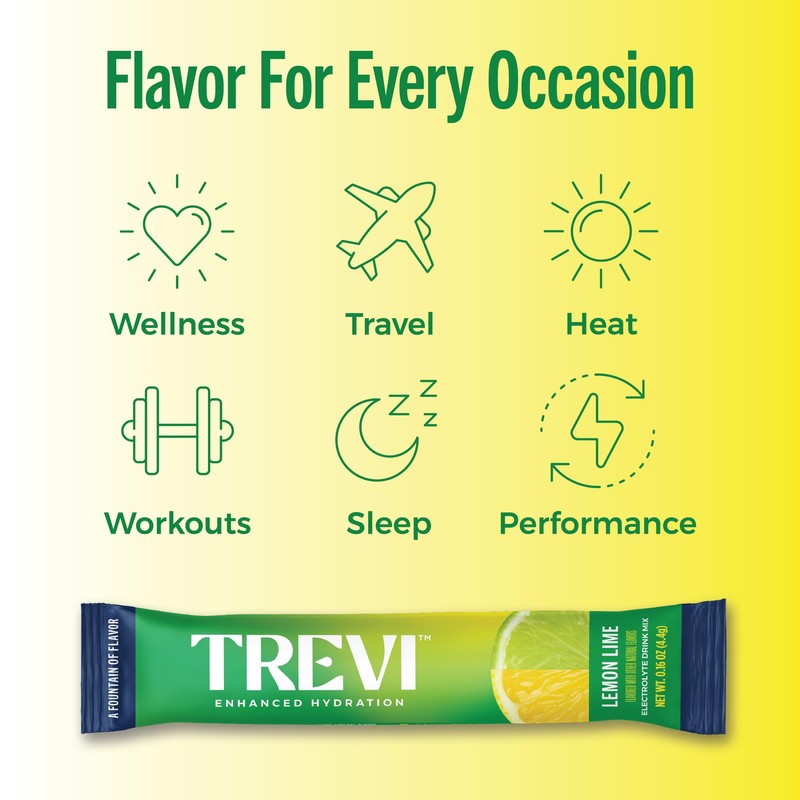 TREVI™ Sugar Free Electrolytes - Drink Mix Hydration Powder Packets