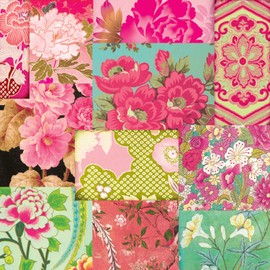 Paperproducts Design 20-Pack Beverage Cocktail Napkin, 5 by 5-Inch, Shinto Garden Mixed Flowers