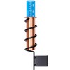WCRG Copper Rain Gauge for Yard, Wood Fence Steel Mount