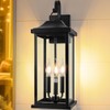 Roravilila 2-Pack 22.5” Extra Large Outdoor Wall Lights Candelabra 3-Light,