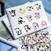 Cute Cow Stickers 50PCS, Waterproof Vinyl Farm Animal Decals for