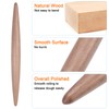 HARFINGTON Rolling Pin 11" x 1.1" Pointed Smooth Non-Stick Beech