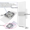 Lightess Modern Wall Sconce Dimmable 12W, Up Down Wall Lights