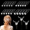 WRENYZK 23 Pcs Bridal Hair Pins, Clips and Barrettes with