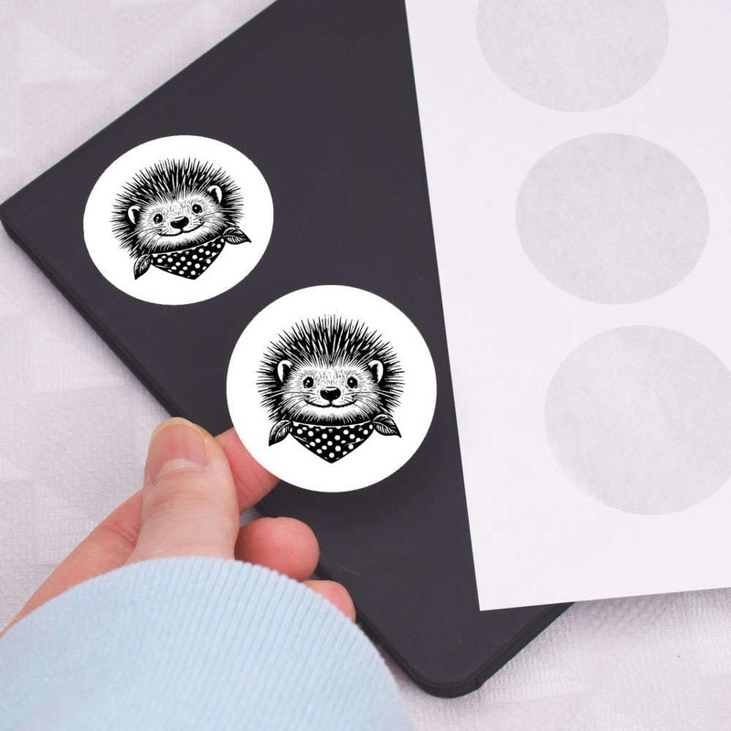 24 x 40mm 'Glückliches Igeles' Aufklebern / Stickers (SK00063853)