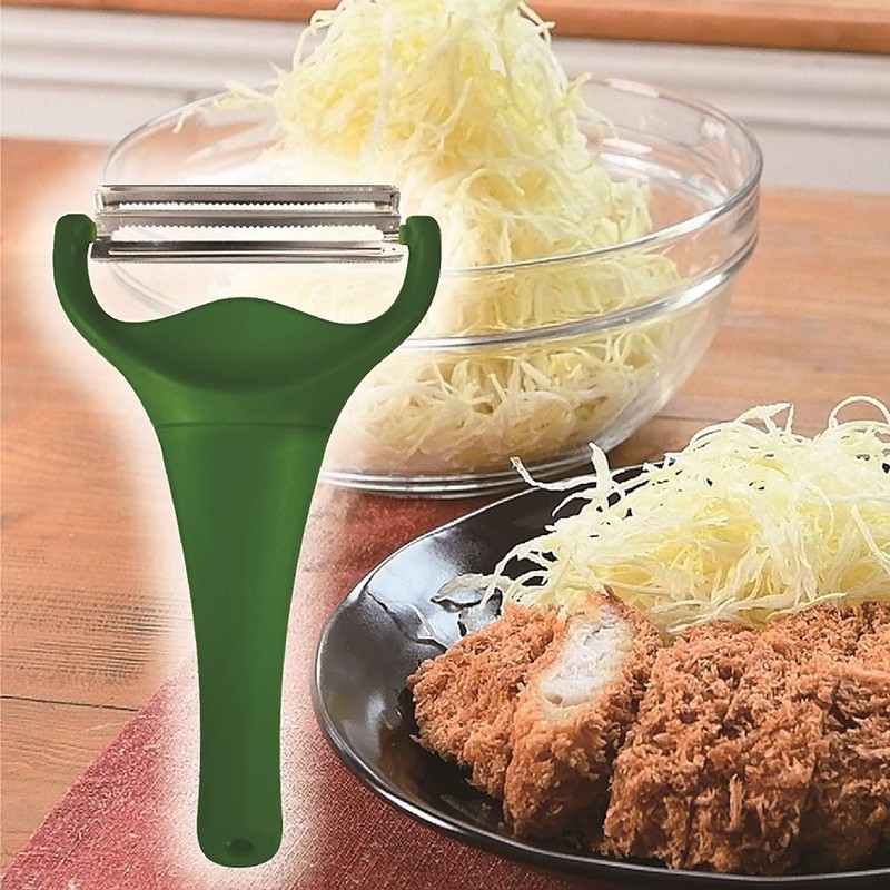 Noji CBP-04G Cabbage Peeler, Julienne Shredder, 2 Blades, Cabbie Max,