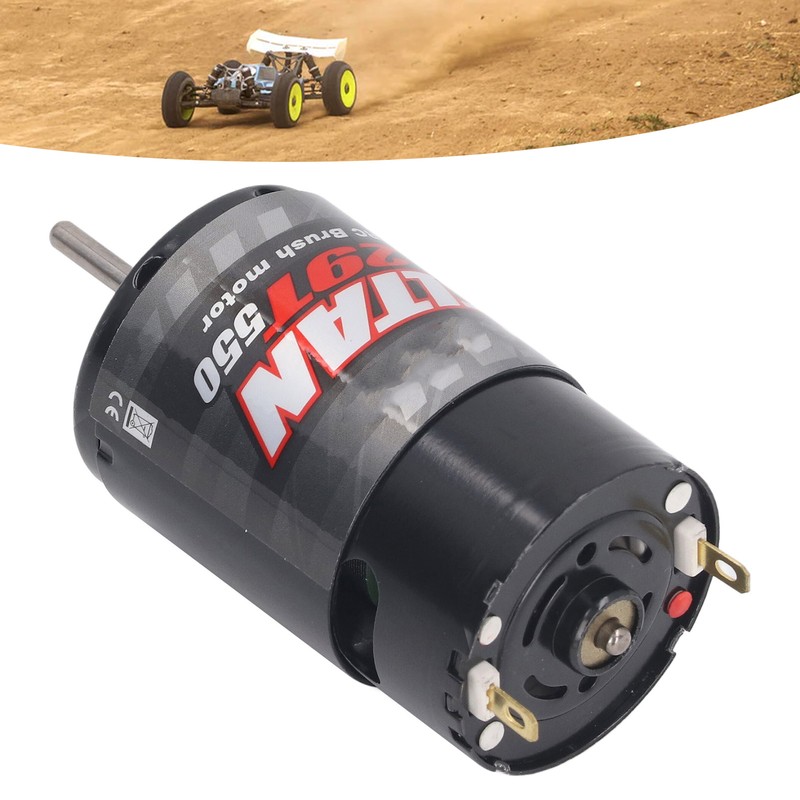 RC Brushed Motor with 1/3 Reduction Gearbox 550 Universal Brushed