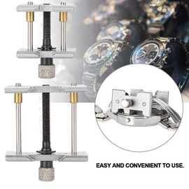 2 Seats Metal Watch Movement Holder, Watch Case Holder, Watch Repair Maintenance Tool, Watchmaker Clamp Watch Repair Tool, Professional Tool for Watch Repairman