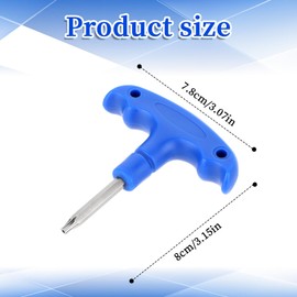 Larrel Golf Driver Tool, Practical Driver Adjustment Tool Ergonomic Golf Torque Wrench with Plastic Handle Universal Adjustment Tools for Golfs Club Drivers Shaft Adapter Tools (Blue)