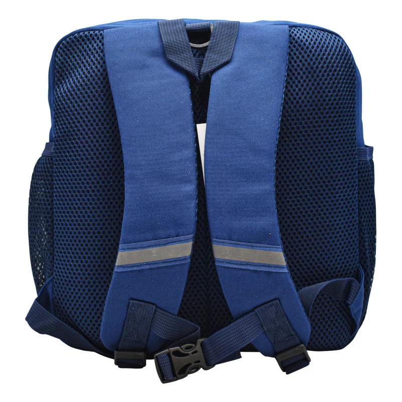 Lluvia Mochila Robot Azul Porta Credencial Amarilla Mini Backpack Estampado