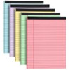 Thboxes Colored Legal Pads 8.5 x 11, Wide Ruled 5